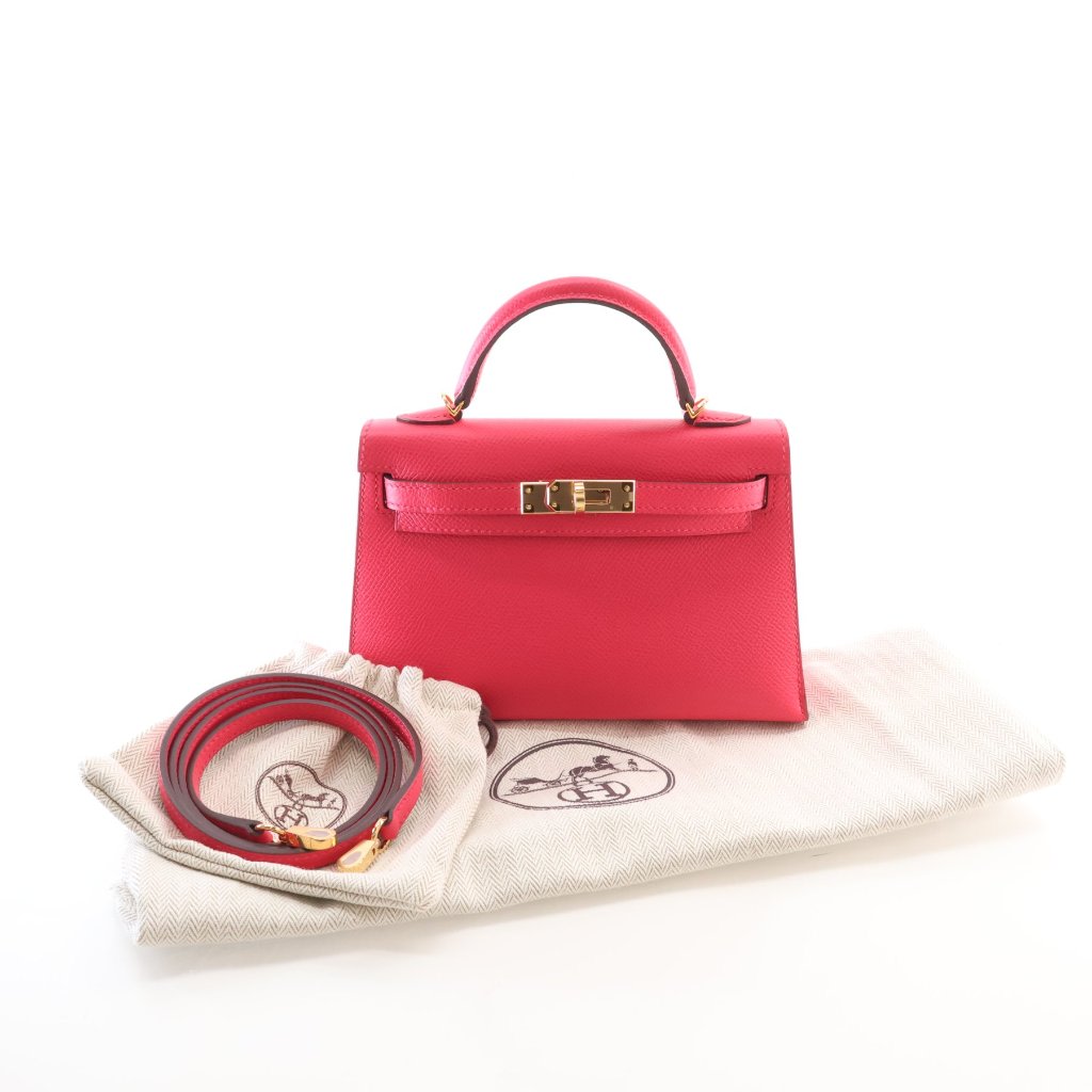 Hermes Rose Extreme Epsom Mini Kelly, photo 17 of 17