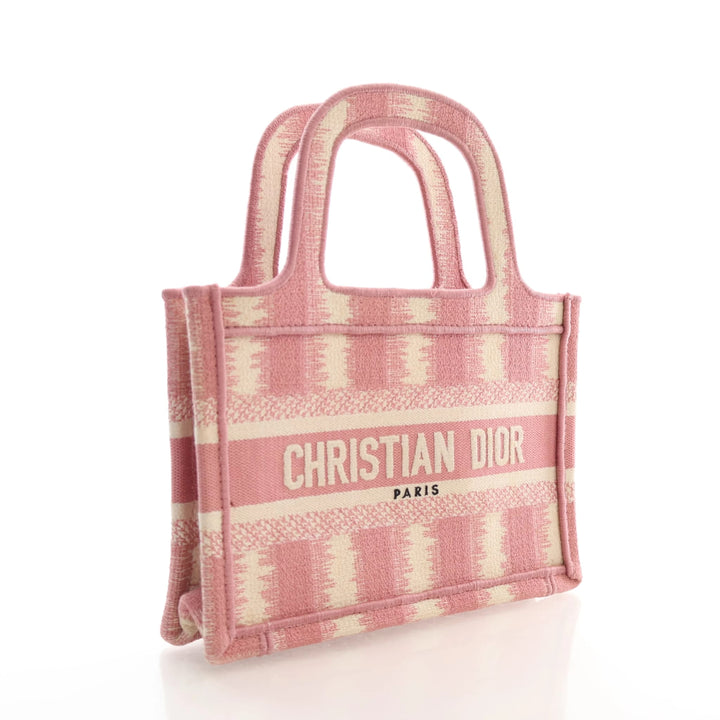Christian Dior Mini Embroidered Canvas Book Tote