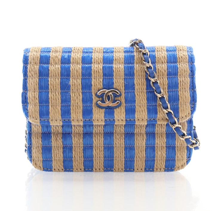 Chanel Raffia Flap Belt Bag