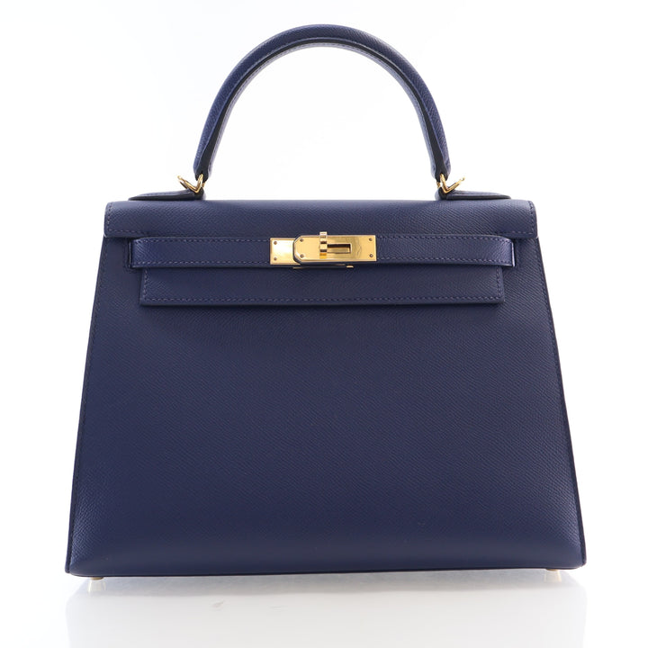 Hermes Bleu Indigo Epsom Sellier Kelly 28