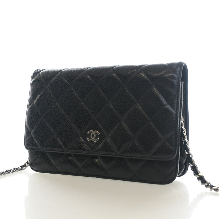 Chanel Caviar Classic Wallet On Chain (WOC)