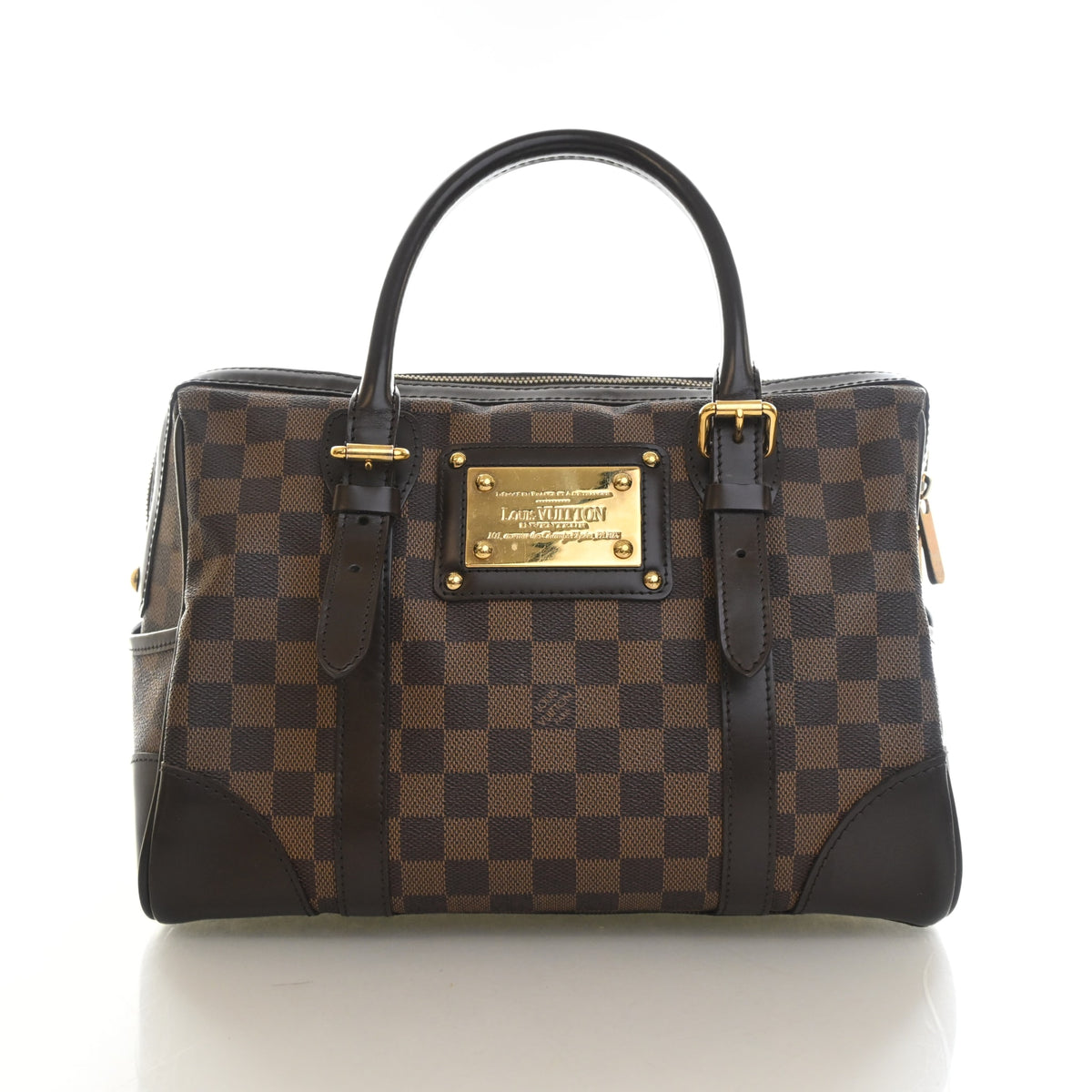 Vintage Louis Vuitton Damier Ebene Berkeley, front view, authenticated at Luxe Du Jour