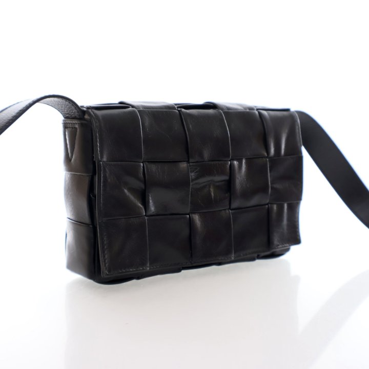 Bottega Veneta Small Paper Calfskin Cassette Crossbody
