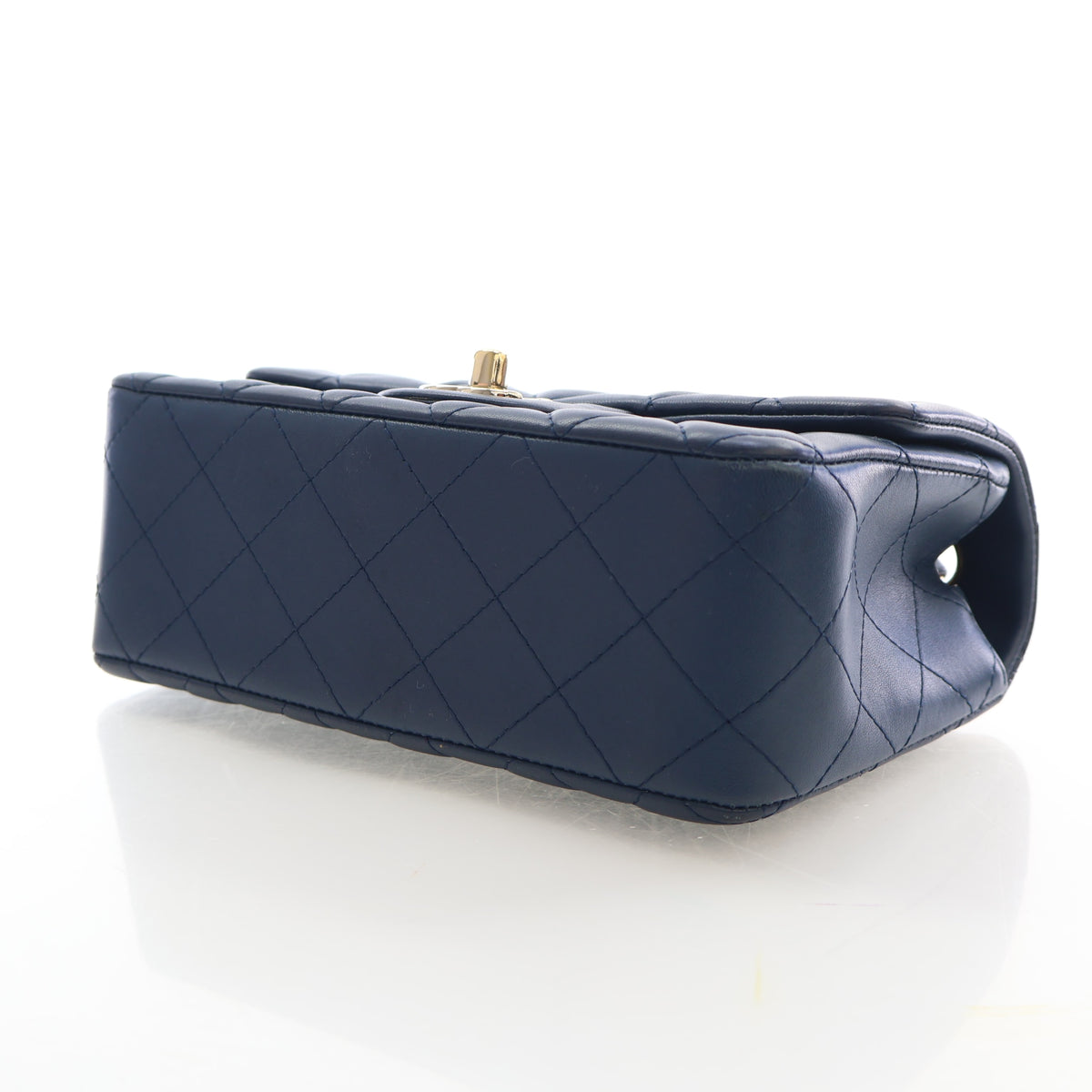 Pre-Owned Chanel Flap Bag Mini Lambskin Classic Rectangular Single, base view