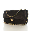 Chanel Suede Maxi Flap Bag