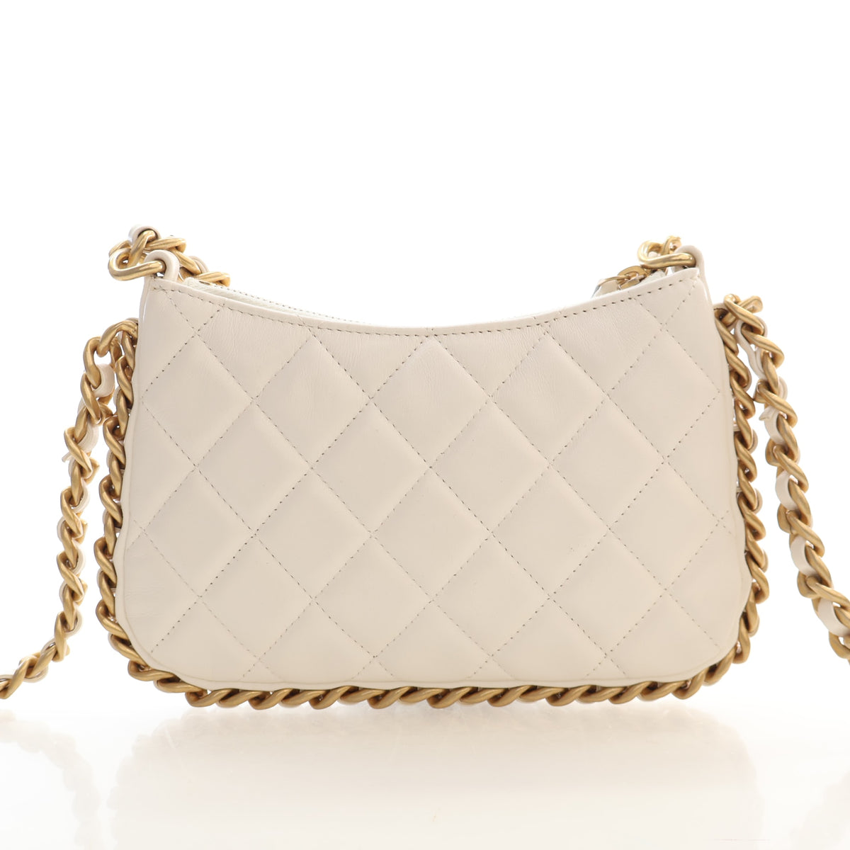 Pre-Owned Chanel Hobo Mini Lambskin Chain Around, photo 11 of 16