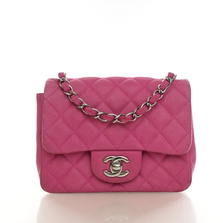 Chanel Mini Caviar Square Classic Flap Bag