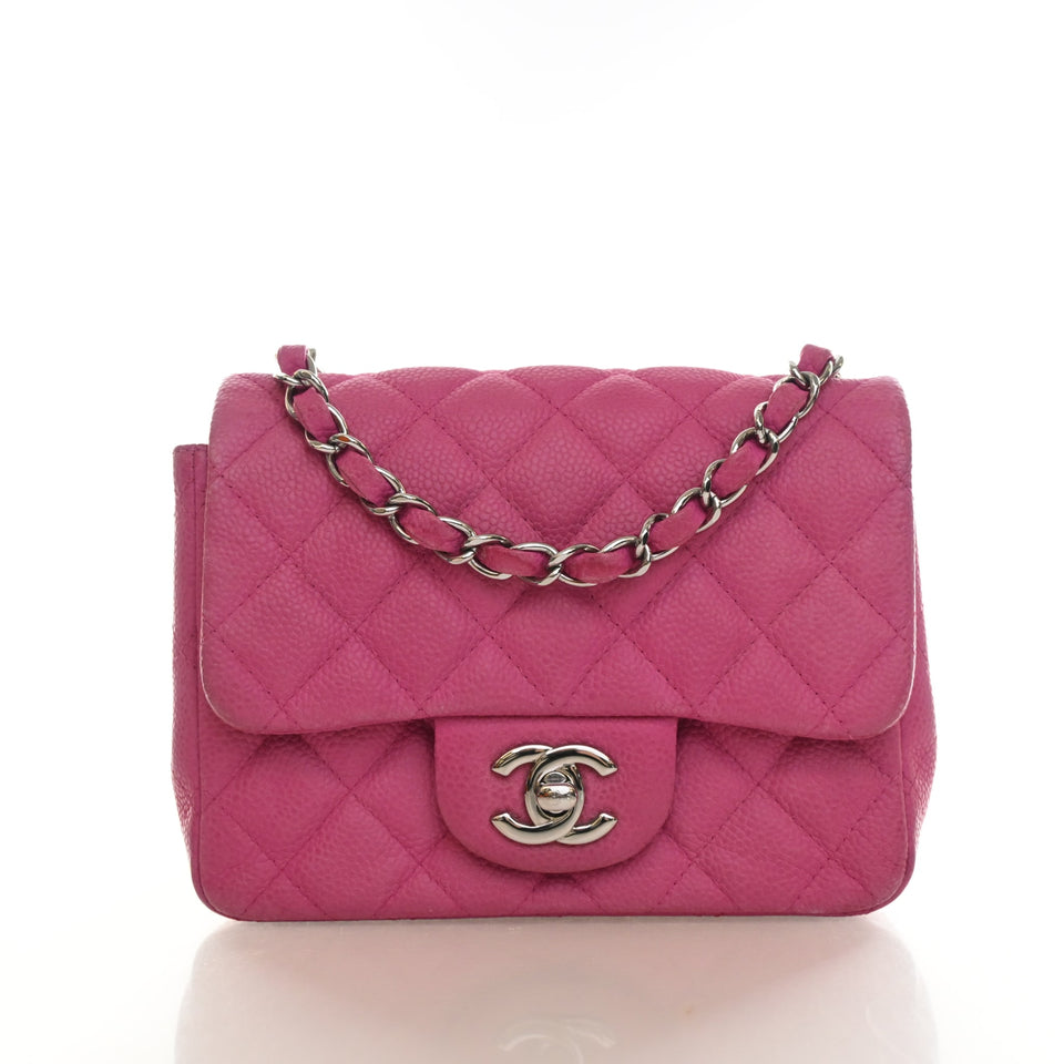 Chanel Mini Caviar Square Classic Flap Bag