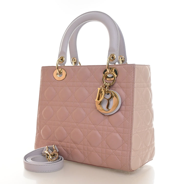 Christian Dior Medium Lambskin Lady Dior