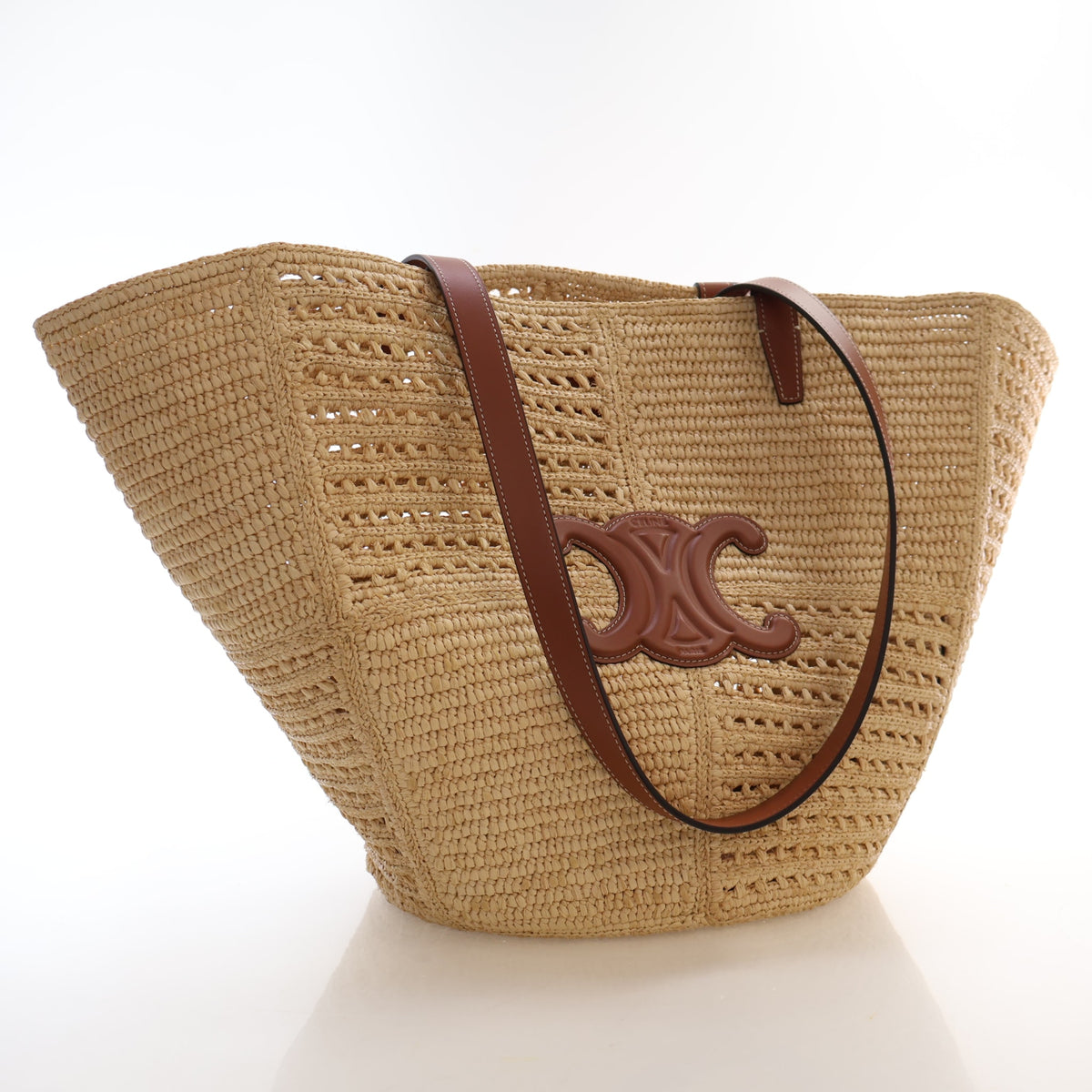 Celine Raffia Classic Panier Couffin Medium Tote, photo 2 of 16