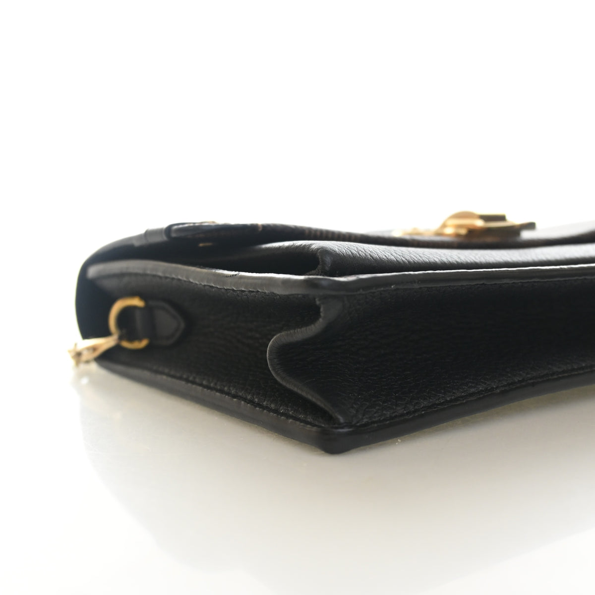 Pre-Owned Louis Vuitton Chain Wallet Damier Ebene Vavin, side view