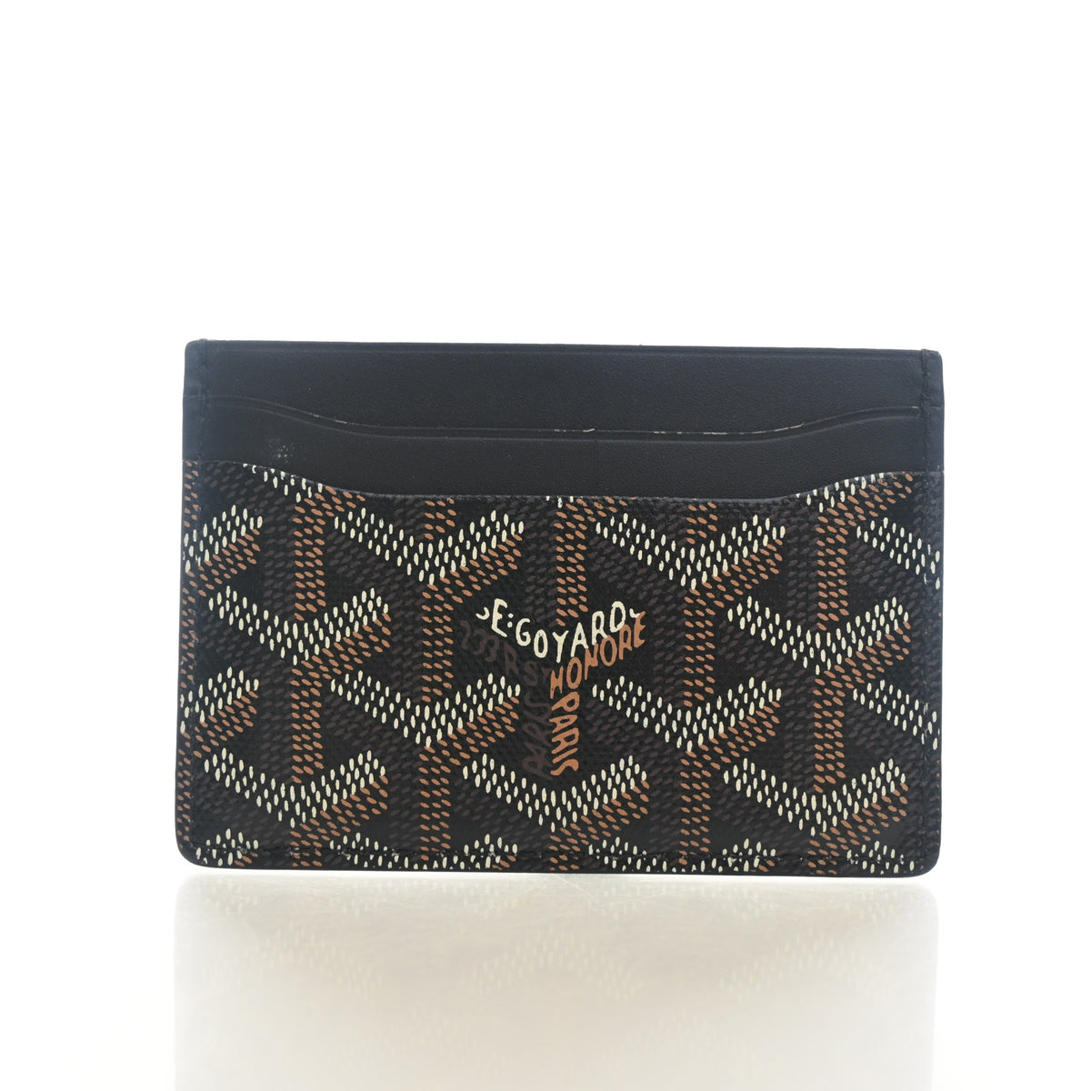 Pre-Owned Goyard Card Holder Goyardine St Sulpice, front view, photo 9 of 14
