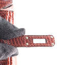 Hermes Burgundy Lizard Birk...