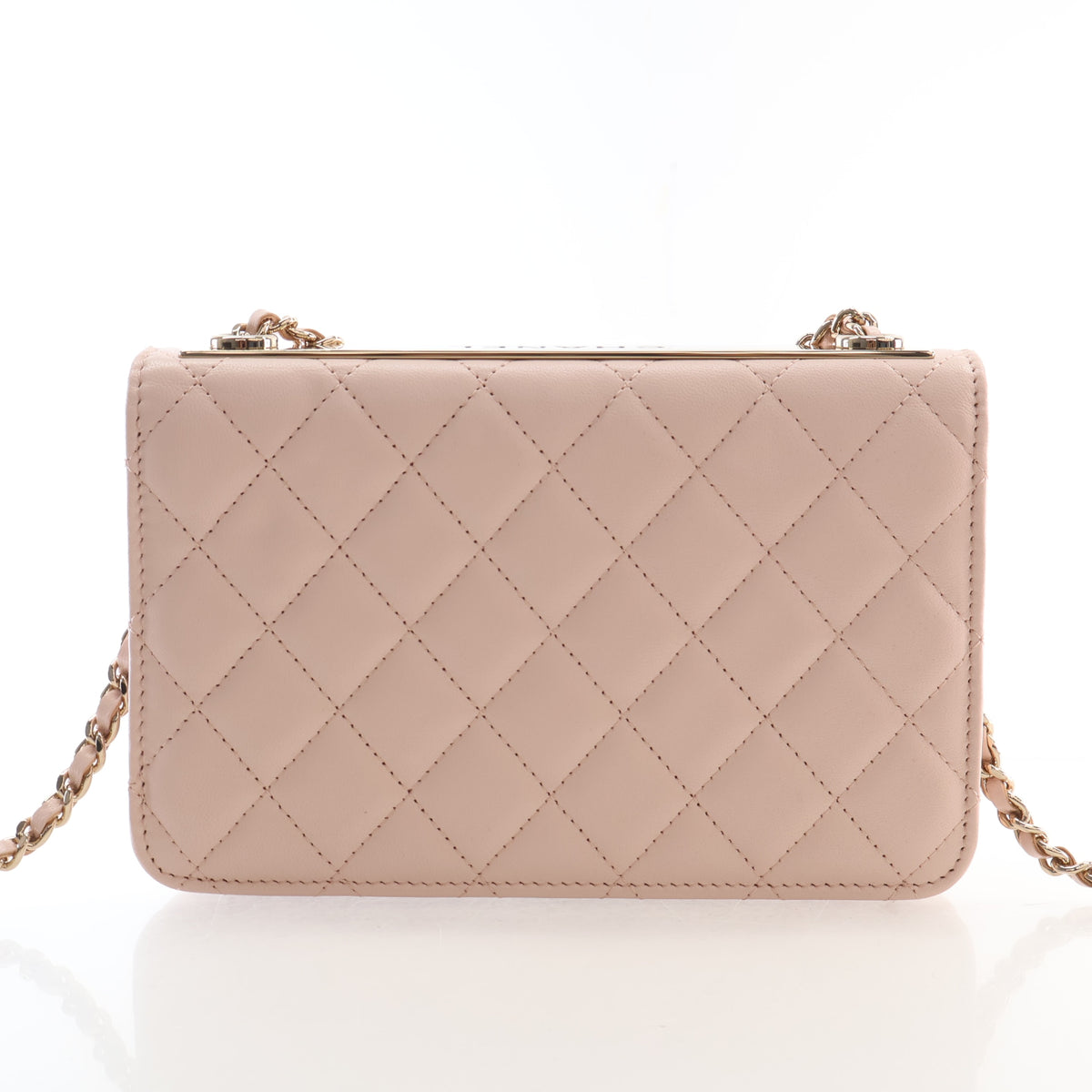 Pre-Owned Chanel Wallet On Chain Trendy CC WOC, back view