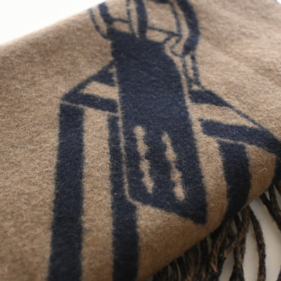 Hermes Cashmere Sangles Zig Zag Scarf