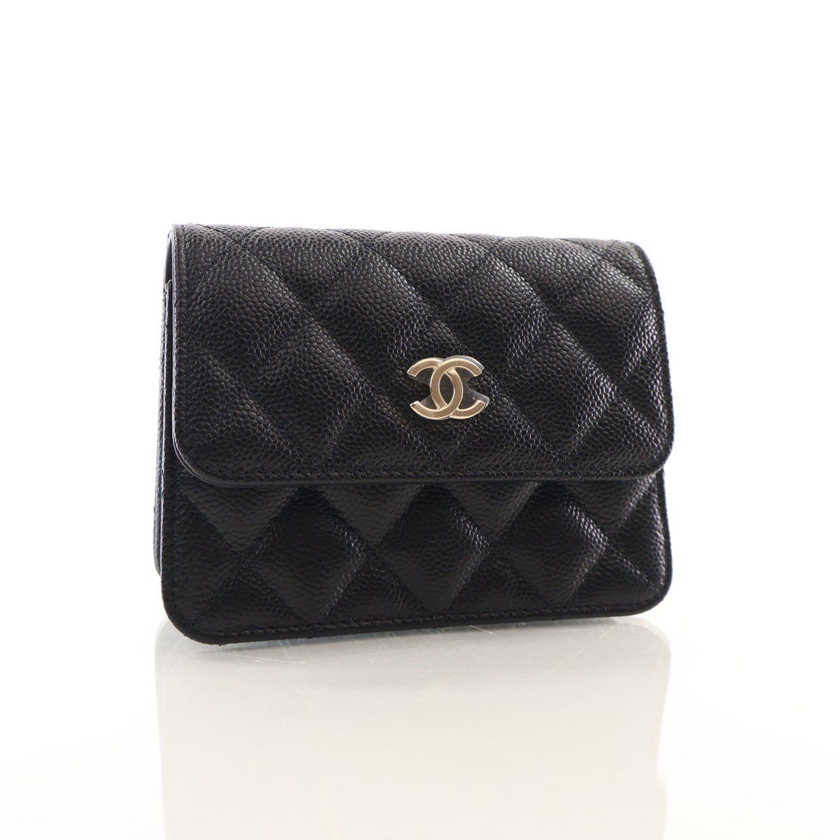Chanel Mini Caviar Ribbon Chain Cardholder Crossbody, photo 2 of 16