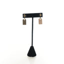 Chanel CC Dog Tag Drop Earr...