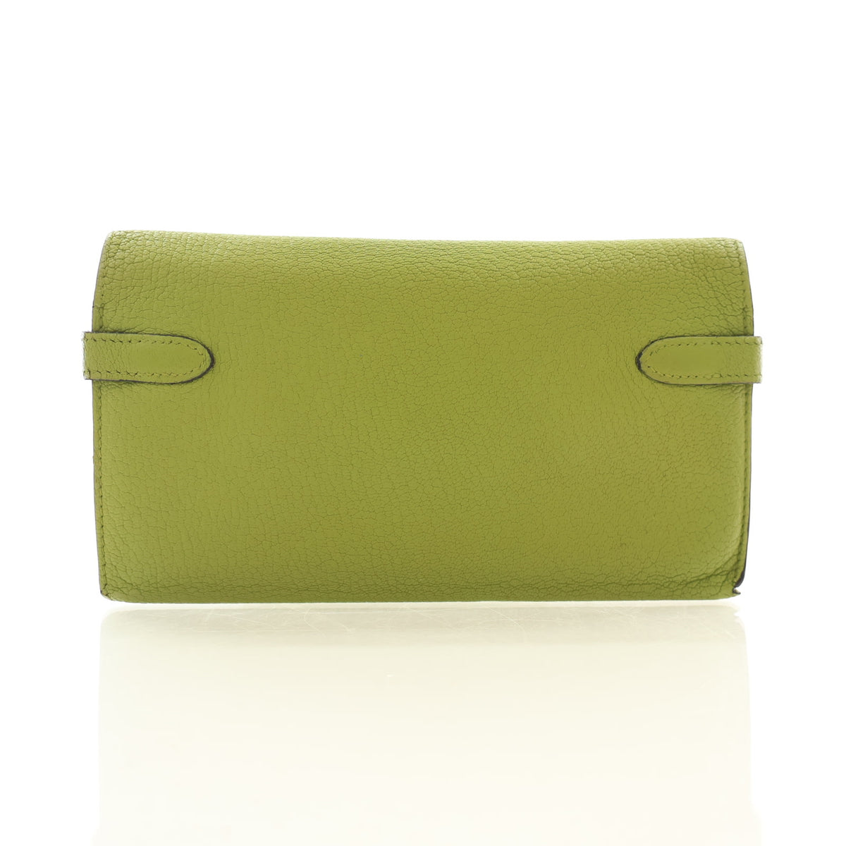 Hermes Vintage Vert Anis Chevre Mysore Kelly Long Wallet, photo 10 of 18
