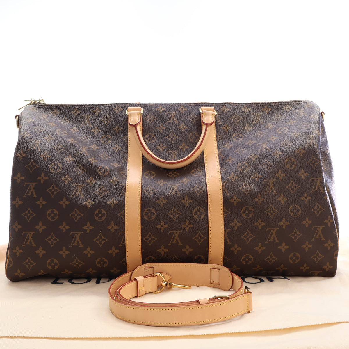 Pre-Owned Louis Vuitton 55 Monogram Keepall, front view, photo 20 of 20