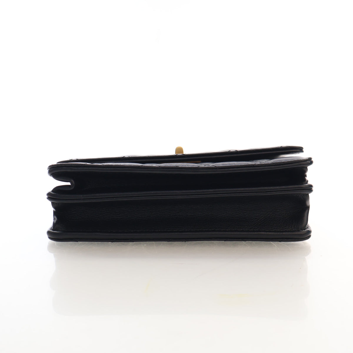 Pre-Owned Chanel Wallet On Chain Small Calfskin Reissue 2.55 WOC, side profile, photo 9 of 16
