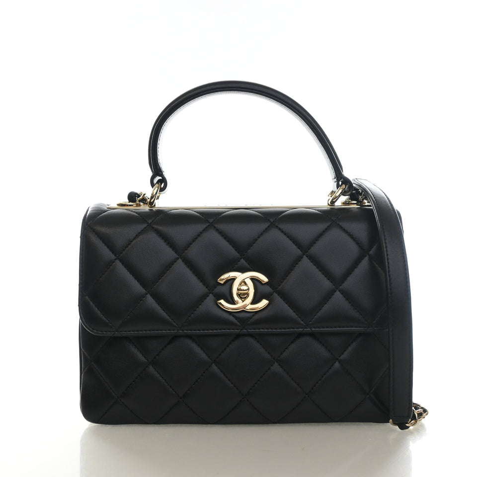 Chanel Small Lambskin Trendy CC Top Handle Bag