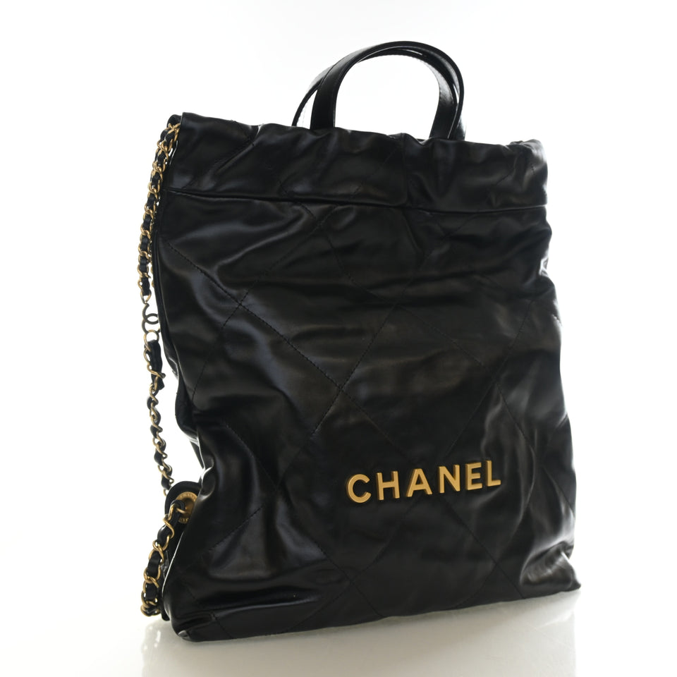 Chanel Shiny Calfskin 22 Backpack