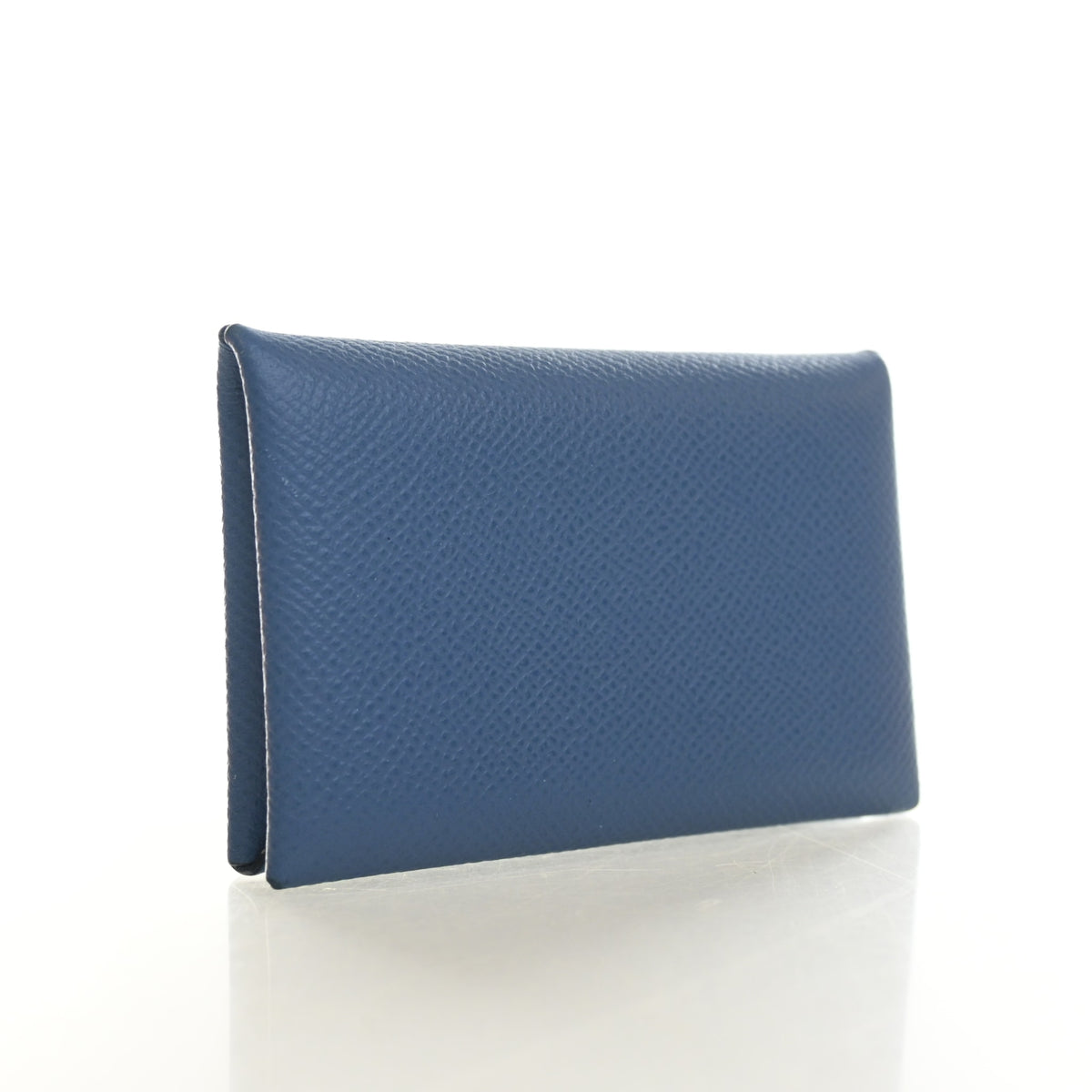 Hermes Bleu Tie Epsom Calvi Card Holder, photo 2 of 13