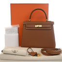 Hermes Gold Togo Kelly 25