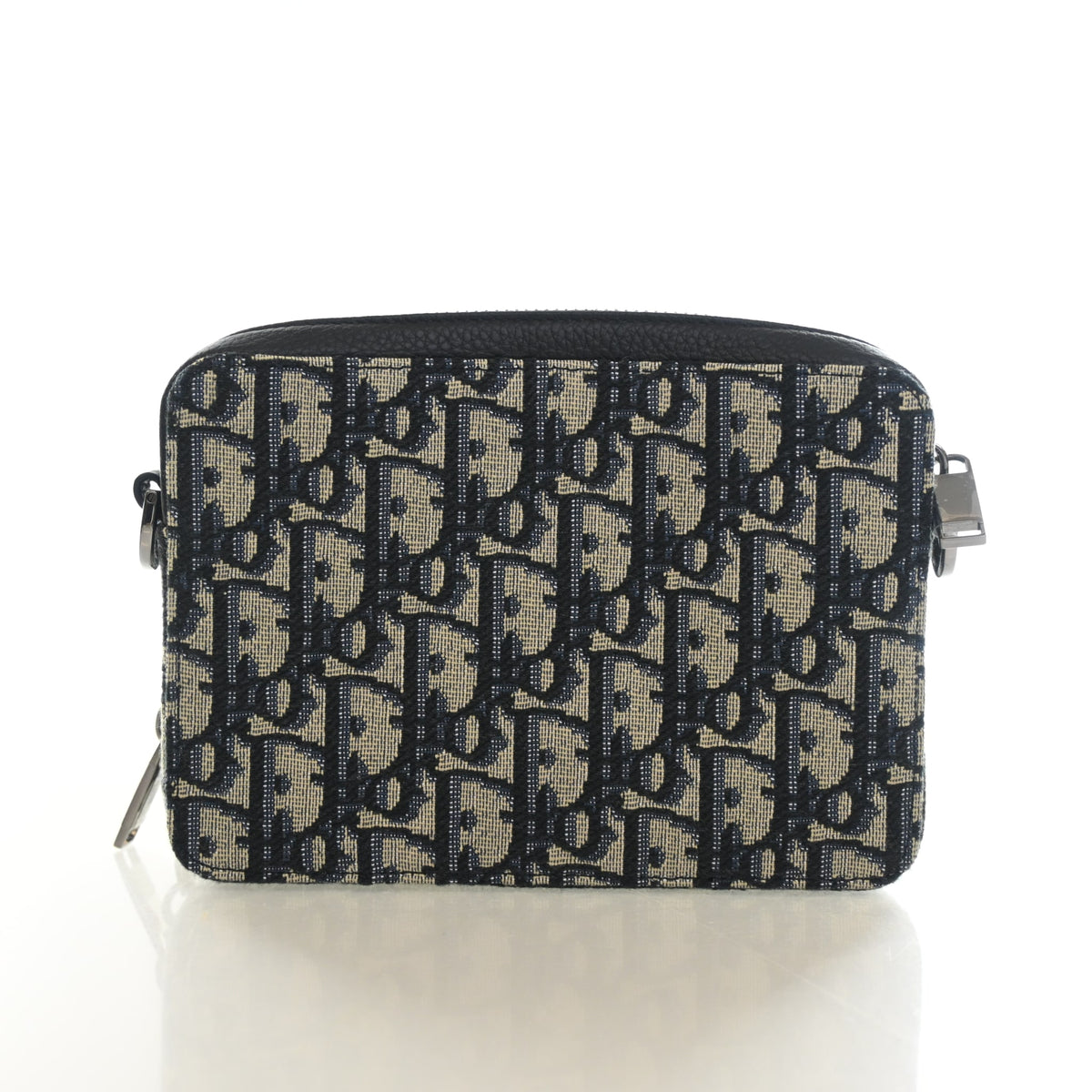 Pre-Owned Christian Dior Oblique Zipped Pouch With Strap, front view, photo 11 of 13