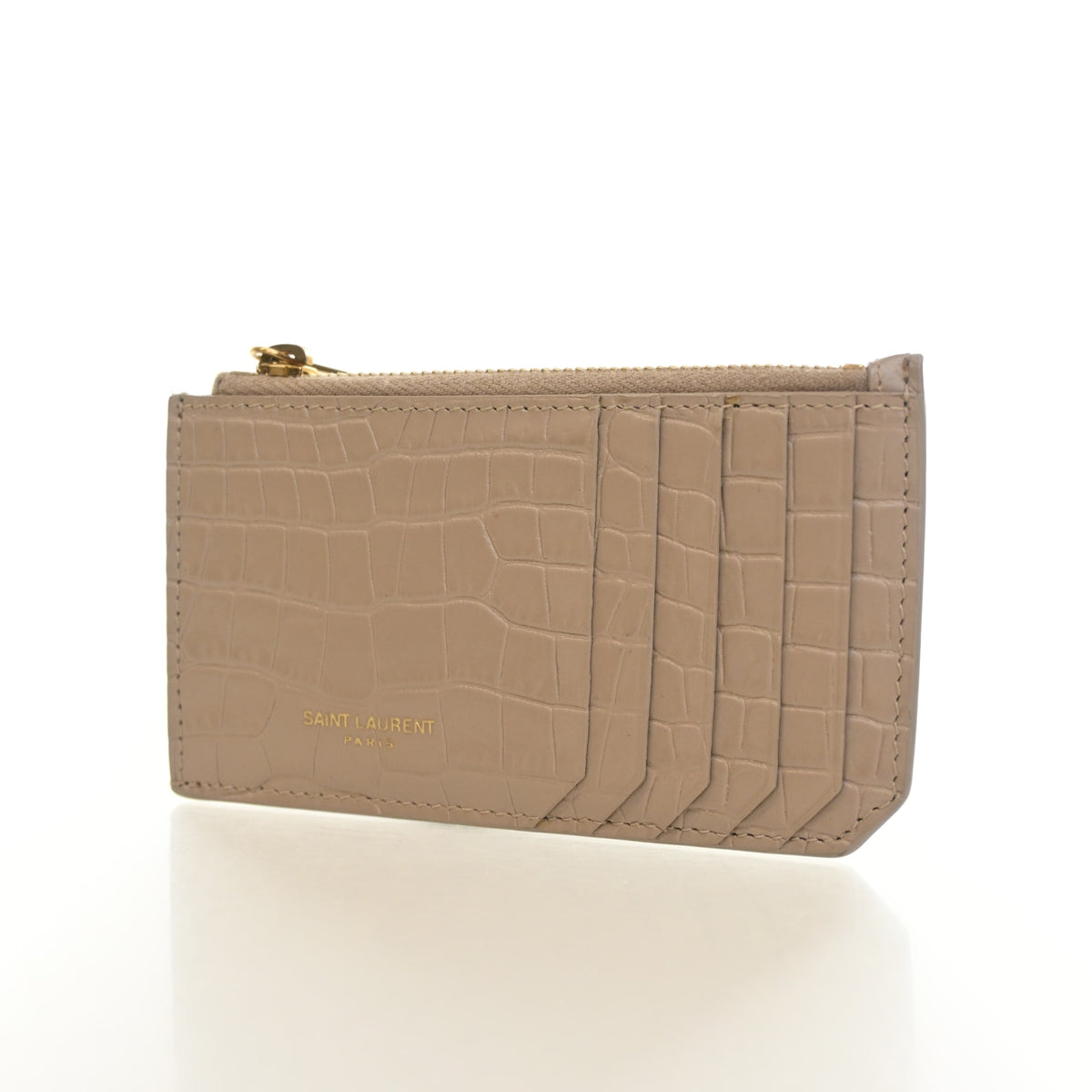 Saint Laurent Embossed Fragments Card Holder, photo 3 of 12