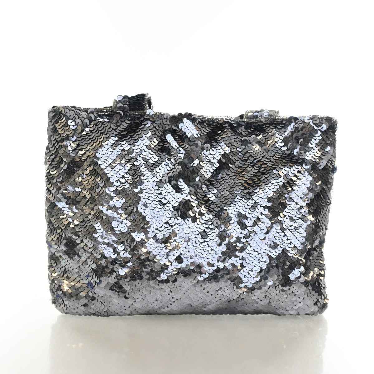 Vintage Chanel Tote Mini Sequin Trompe L'oeil, front view