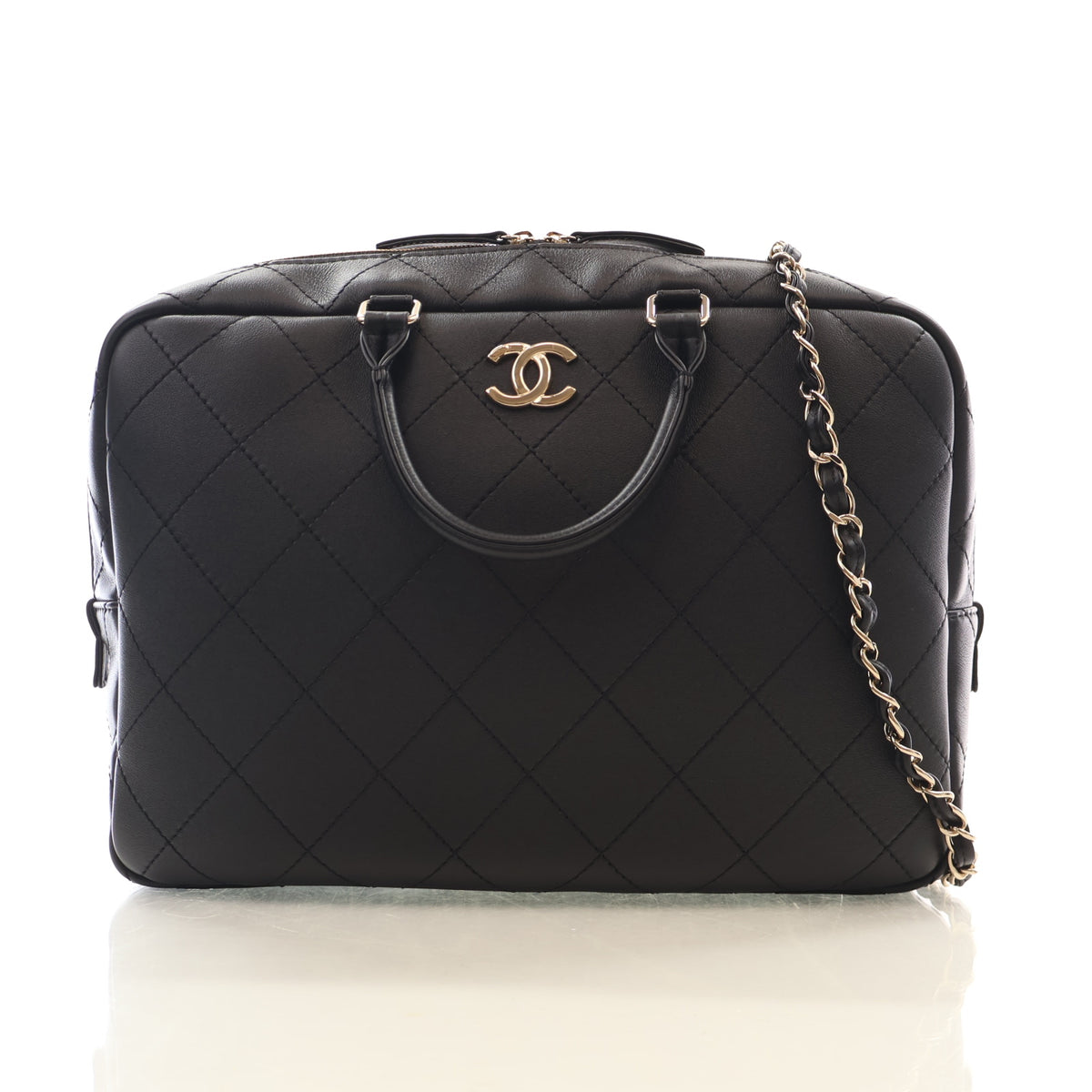 Chanel Lambskin Bowling Bag, photo 1 of 19