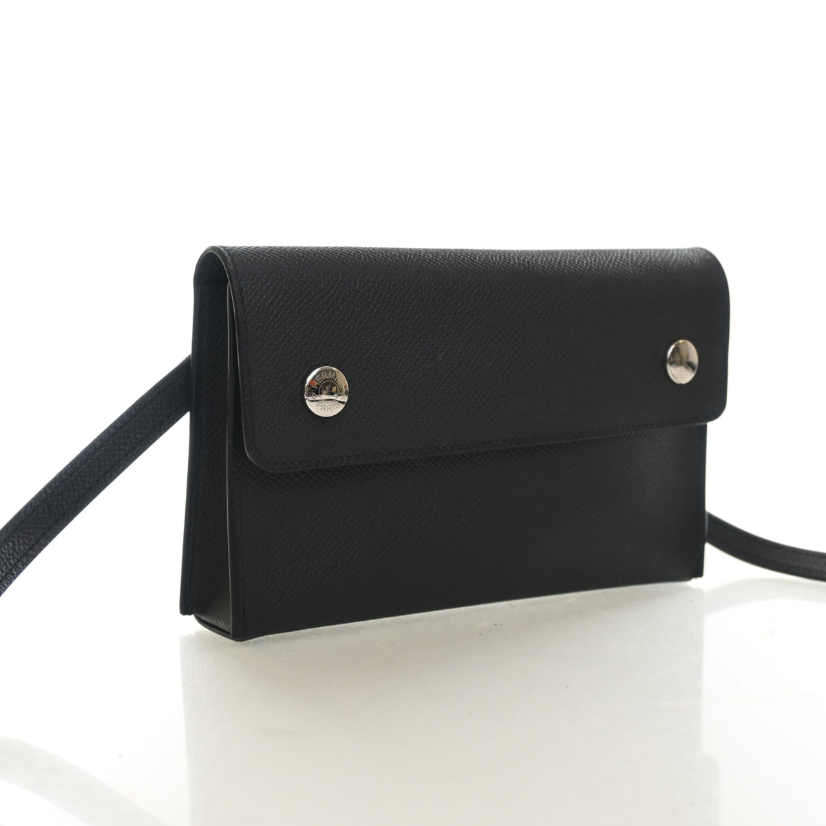 Hermes Noir Epsom Hermesnap Wallet, photo 2 of 12