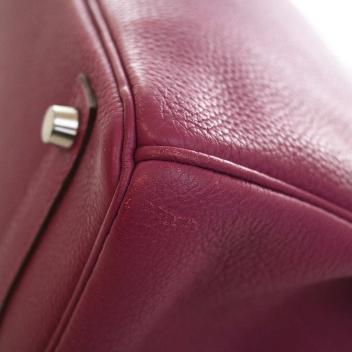Pre-Owned Hermès Birkin 30 Tosca Togo Leather, corner and edge detail, photo 18 of 20