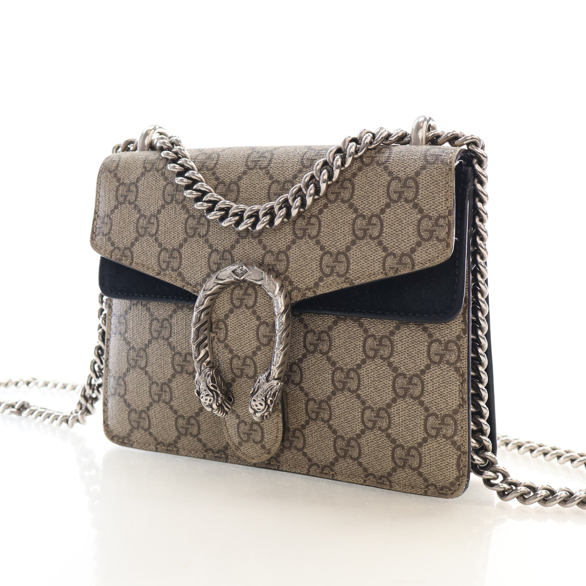 Pre-Owned Gucci Crossbody Bag Mini GG Canvas Dionysus, front view