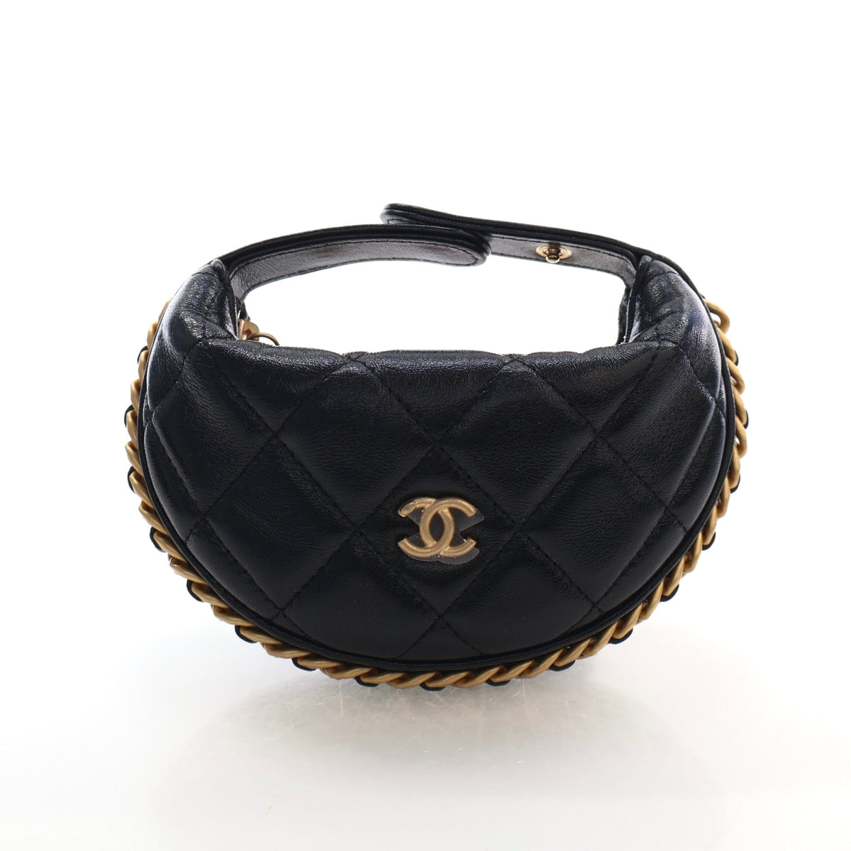 Chanel Mini Lambskin Chain Around Pouch Hobo Bag, photo 1 of 17