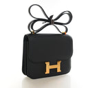Hermes Noir Epsom Constance 18