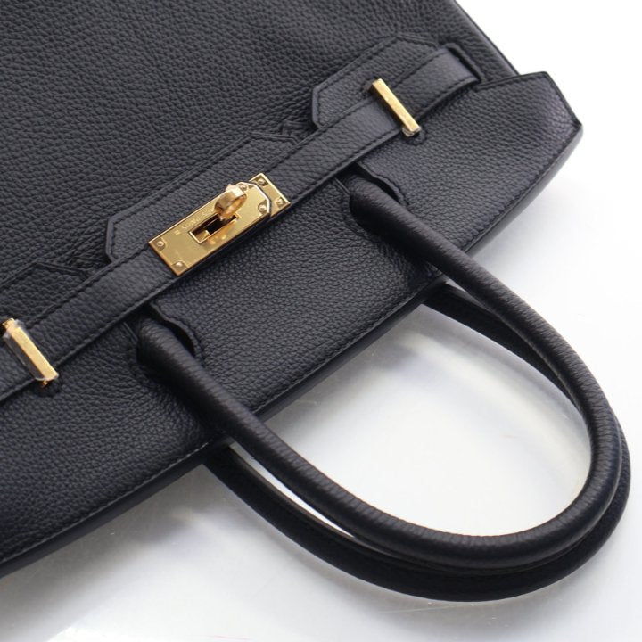 Pre-Owned Hermès Birkin 30 Noir Togo Leather, gold hardware