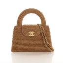 Chanel Nano Raffia Kelly Sh...