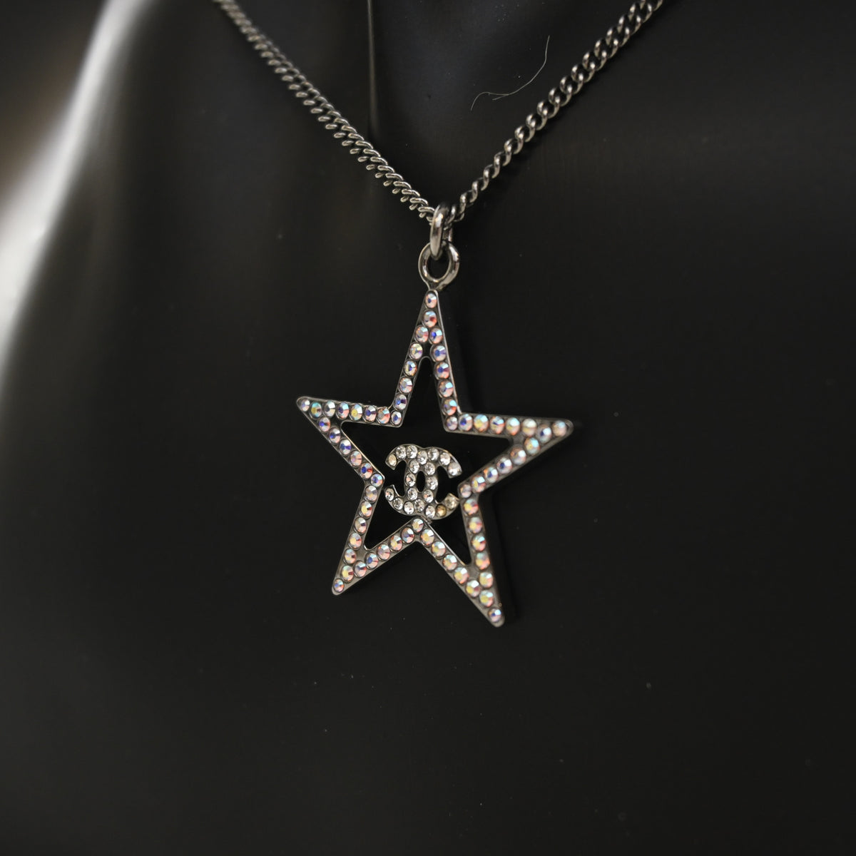Chanel Crystal CC Star Pendant Necklace, photo 5 of 9