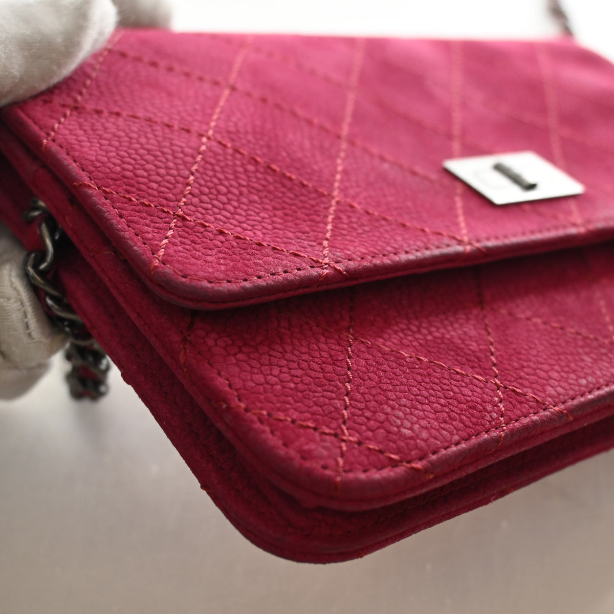 Chanel Suede Reissue 2.55 Wallet On Chain (WOC), photo 14 of 21