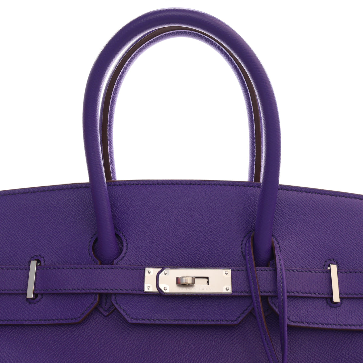 Pre-Owned Hermès Birkin 35 Iris Epsom Leather, front view, photo 7 of 21