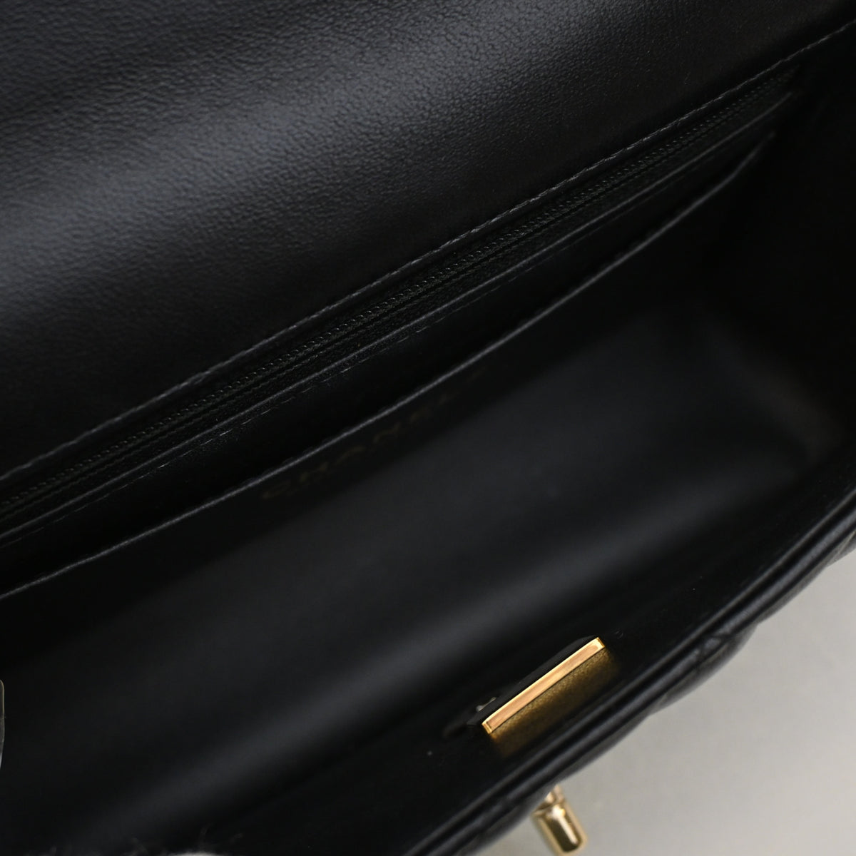 Chanel Mini Lambskin Metal Chain Top Handle Flap Bag, photo 12 of 16