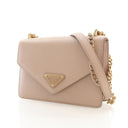 Prada Saffiano Triangle Log...