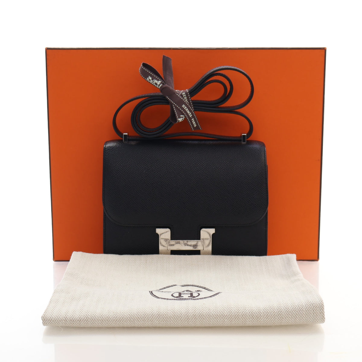 Hermes Noir Epsom Constance 18, photo 18 of 18