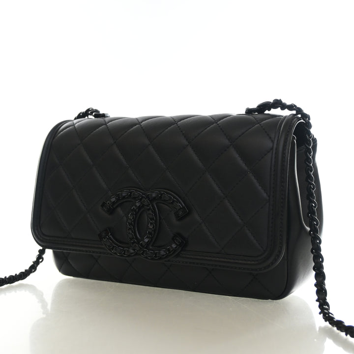 Chanel Calfskin Filigree Flap Bag