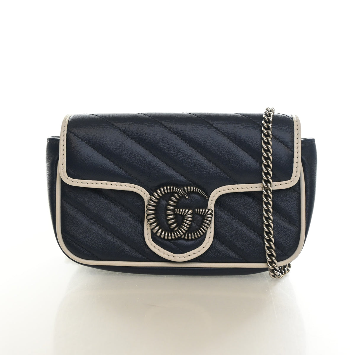 Gucci Super Mini Calfskin GG Marmont Flap Bag, photo 1 of 12