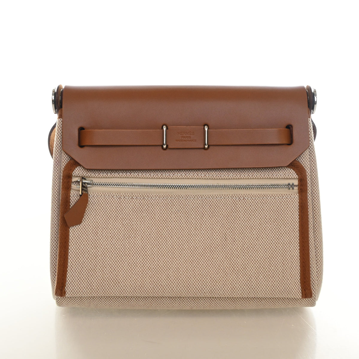 Hermes Naturel-Sabel Toile Mini Herbag Zip 20, photo 11 of 13