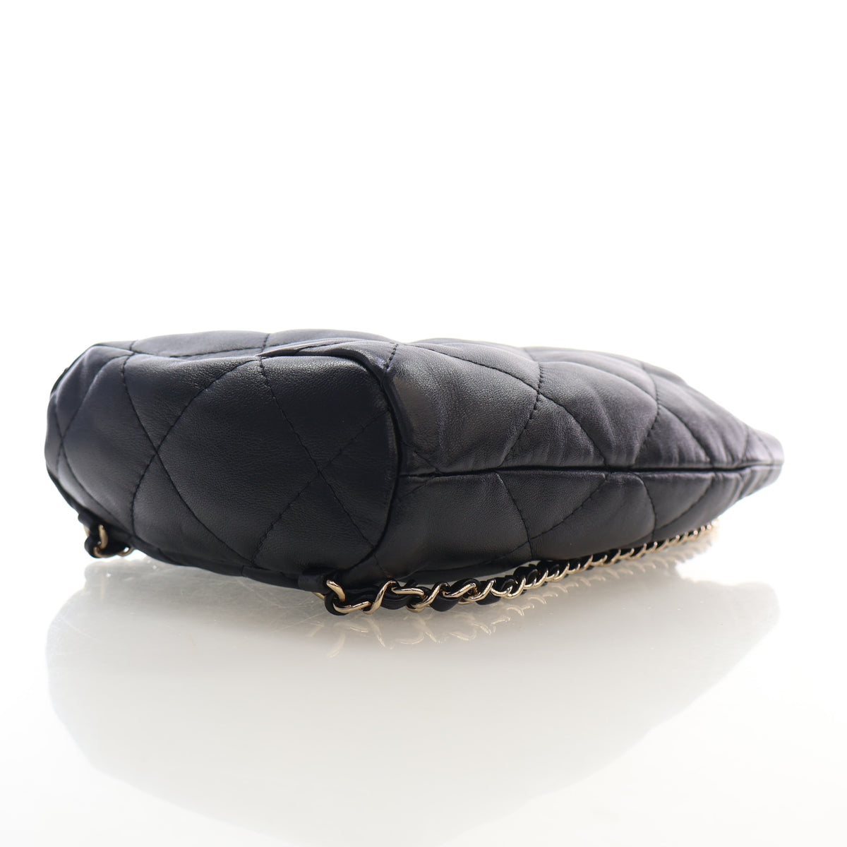 Pre-Owned Chanel Backpack Small Lambskin Drawstring, base view