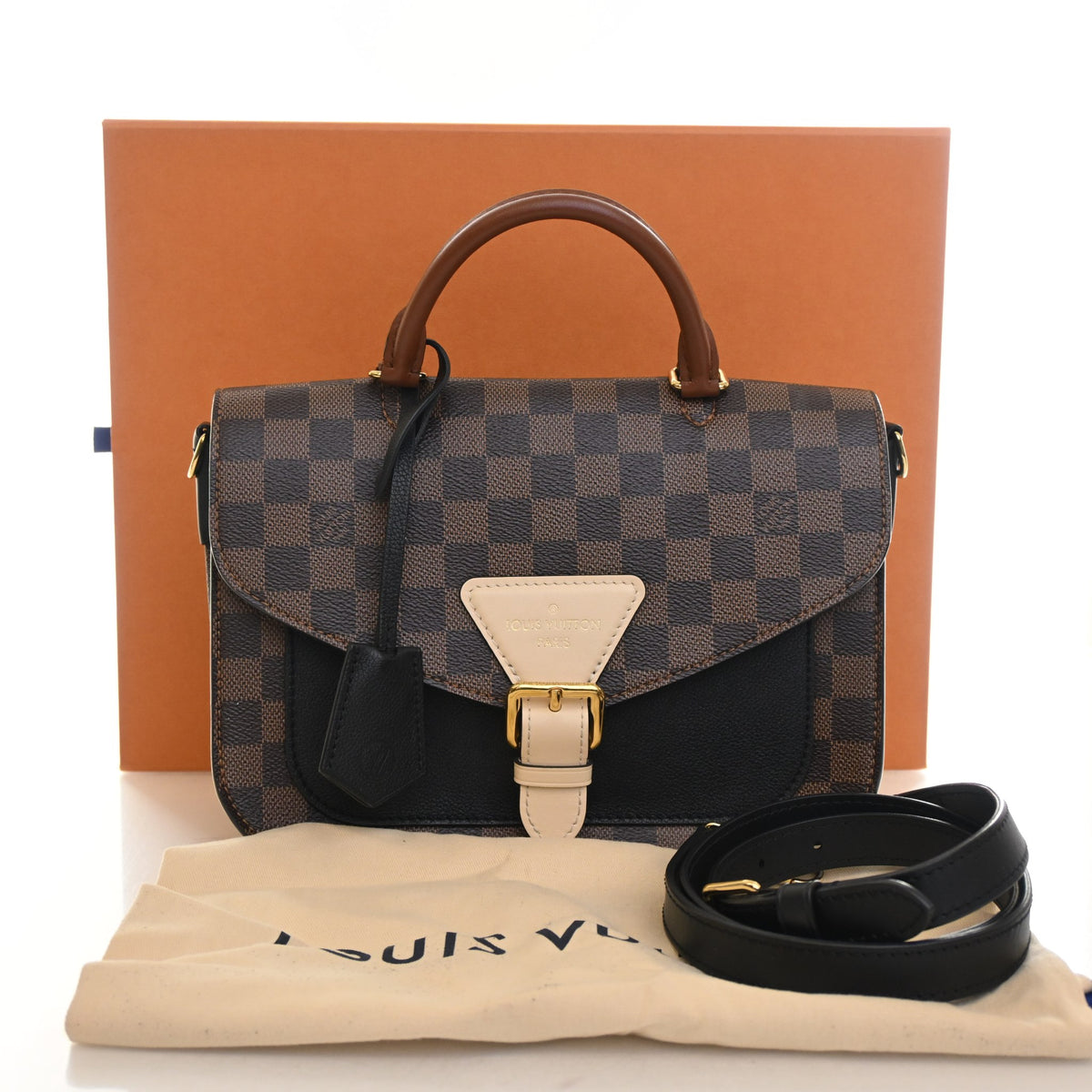 Pre-Owned Louis Vuitton Damier Ebene Beaumarchais, front view, photo 16 of 16